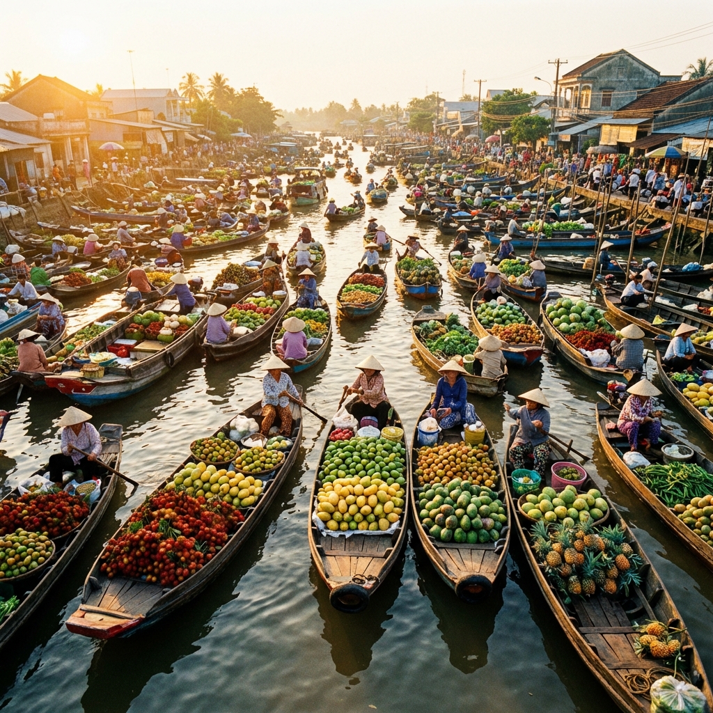 Chợ nổi miền Nam